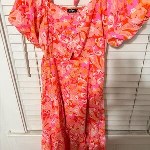 Vibrant Floral Maxi Dress